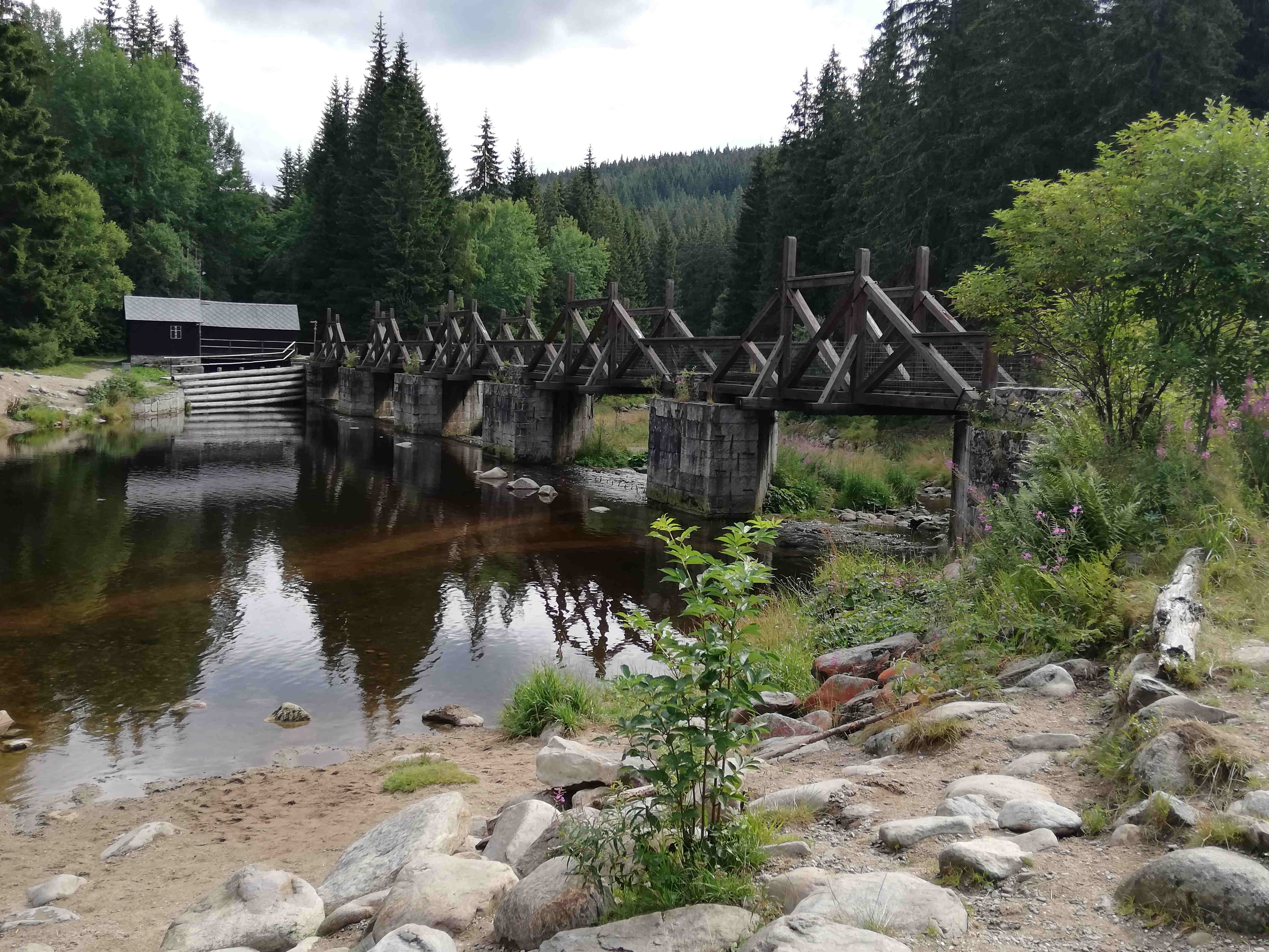 Hradlový most Rechle u Modravy